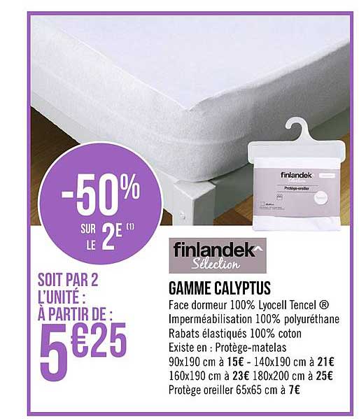 Gamme Calyptus Finlandek Sélection-50% Sur Le 2e