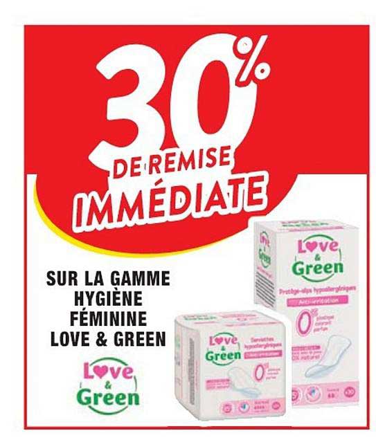 gamme hygiène féminine love & green