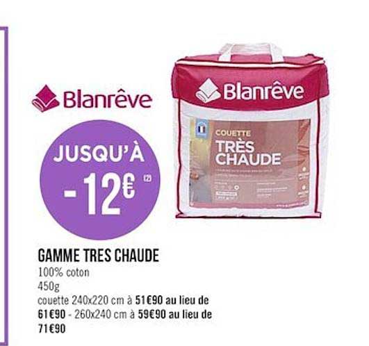 gamme tres chaude