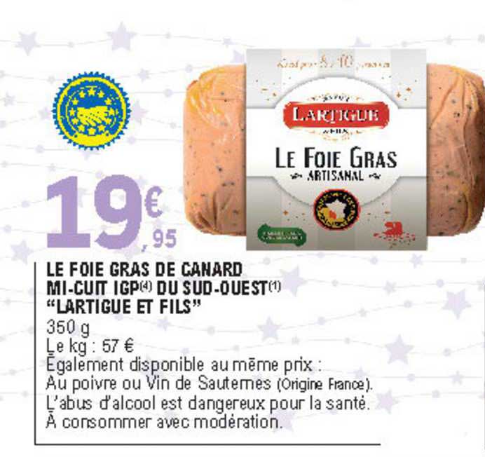 le foie gras de canard mi-cuit igp du sud-ouest "lartigue et fils"