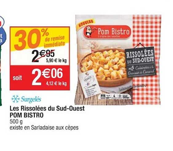 les rissolées du sud-ouest pom bistro