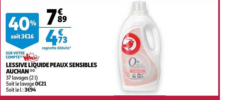 lessive liquide peaux sensibles auchan