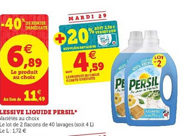 Lessive Liquide Persil -40% De Remise Immédiate