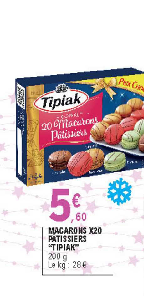 macarons x20 pâtissiers "tipiak"