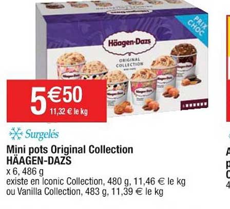 mini pots original collection häagen-dazs