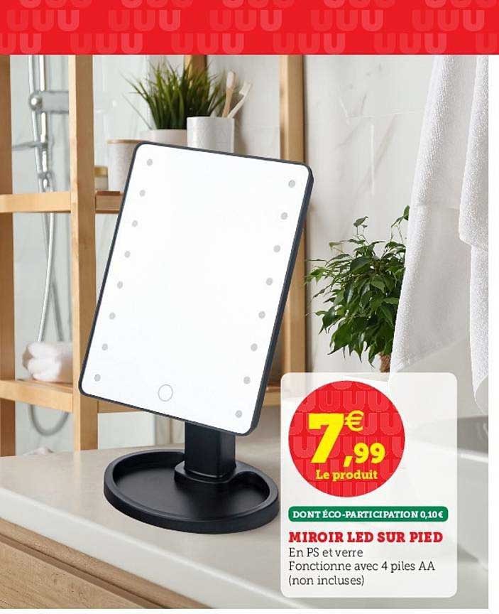 Miroir Led Sur Pied