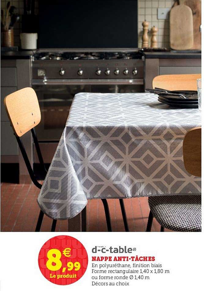 nappe anti tâches d c table
