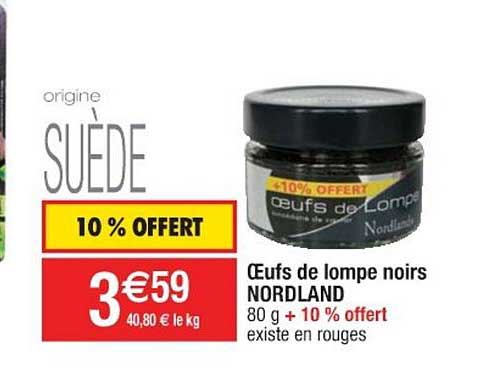oeufs de lompe noirs nordland