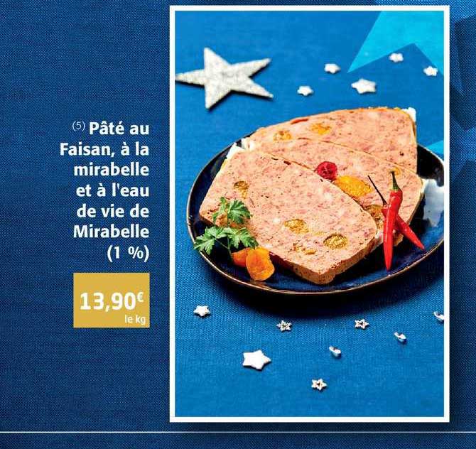 pâté au faisan, à la mirabelle et à l'eau de vie de mirabelle