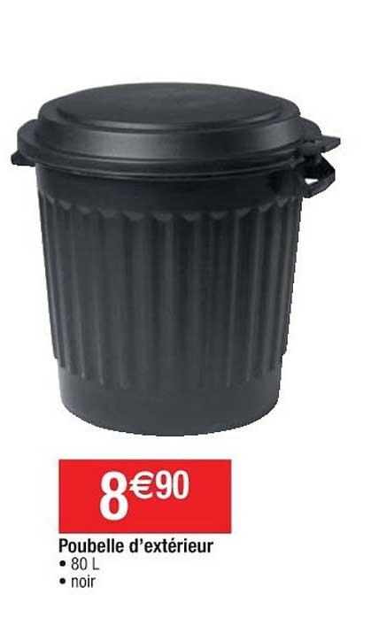 poubelle d'extérieur