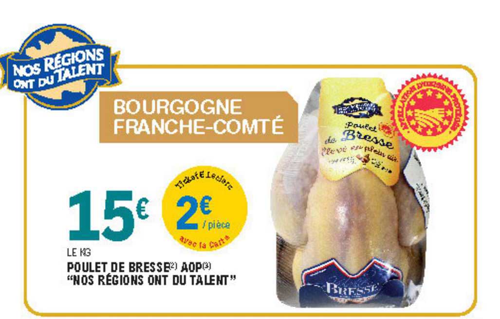 poulet de bresse aop "nos région ont du talent"