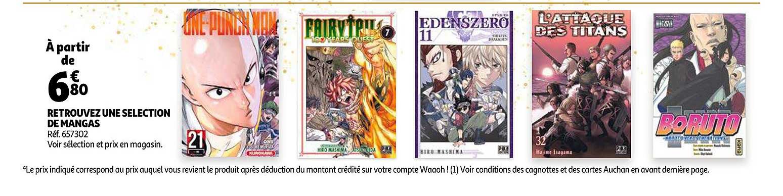 retrouvez une selection de mangas