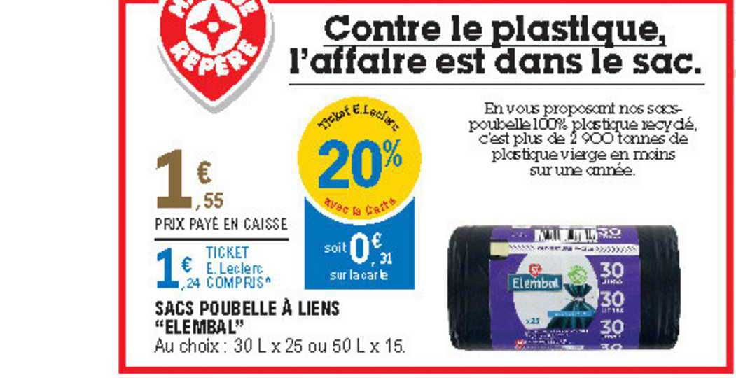 Sac Poubelle à Liens "elembal"