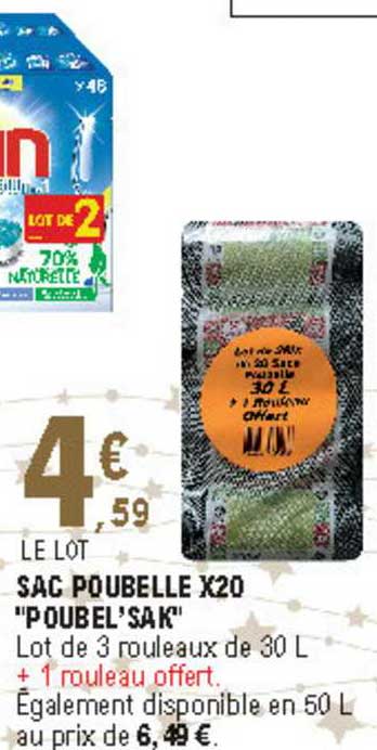 sac poubelle x20 "poubel'sak"