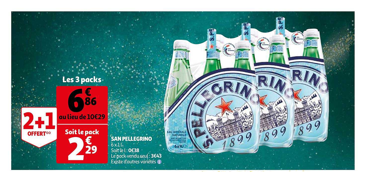 san pellegrino 2+1 offert