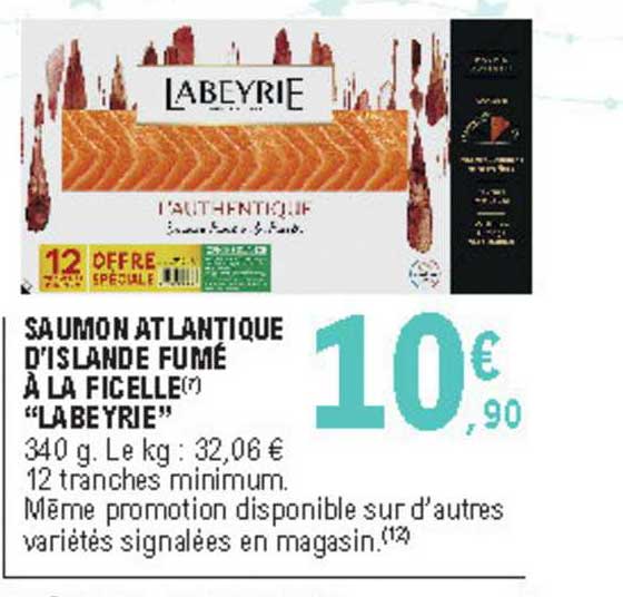 saumon atlantique d'islande fumé à la ficelle "labeyrie"