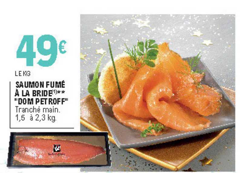 saumon fumé à la bride "dom petroff"