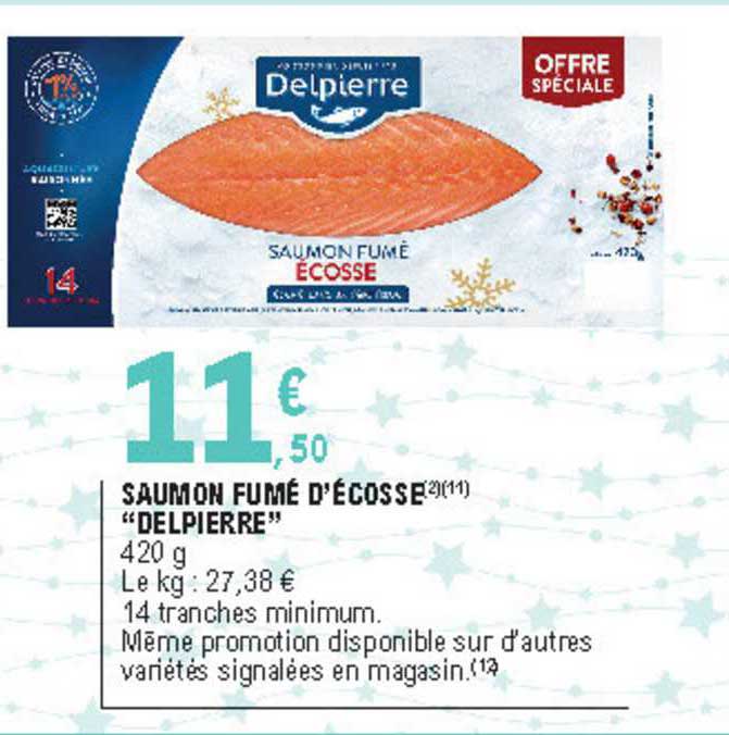 saumon fumé d'écosse "delpierre"