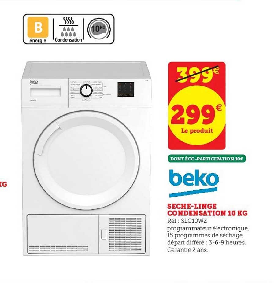 sèche linge condensation 10kg beko