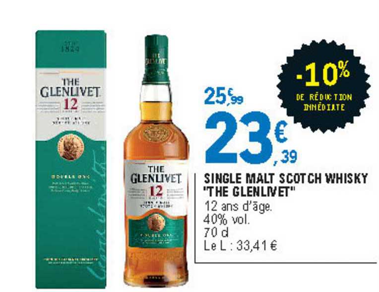 single malt scotch whisky "the glenlivet"