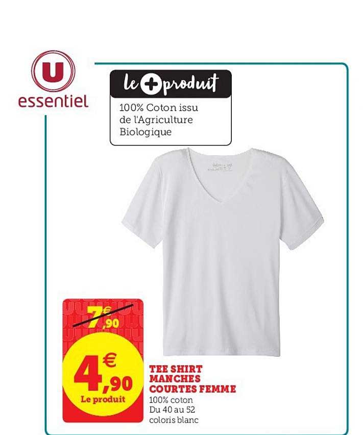 tee shirt manches courtes femme