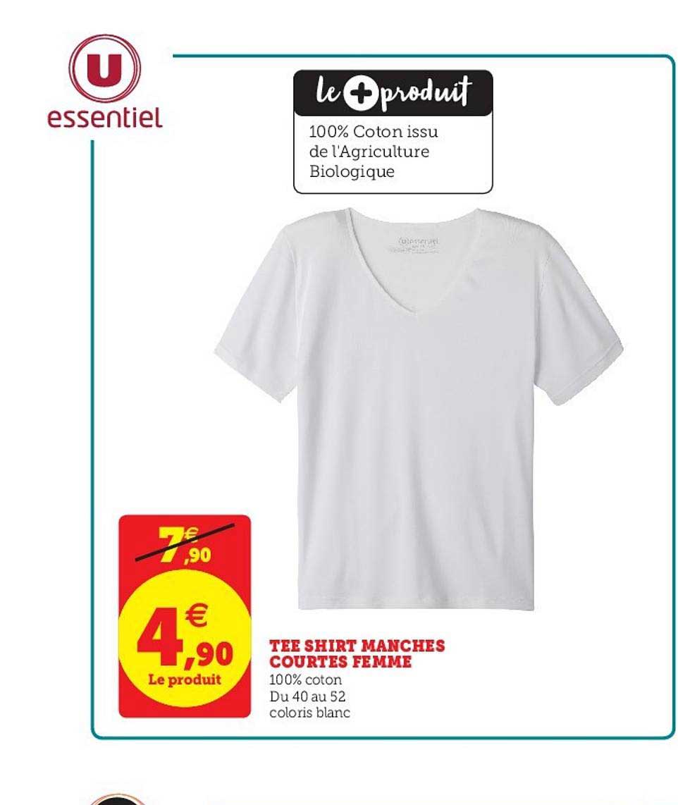 tee shirt manches courtes femme