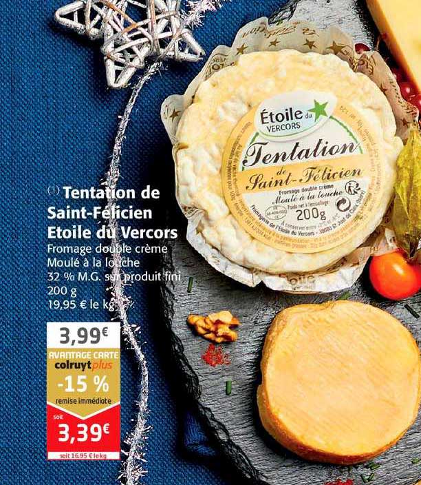 tentation de saint-félicien étoile du vercors