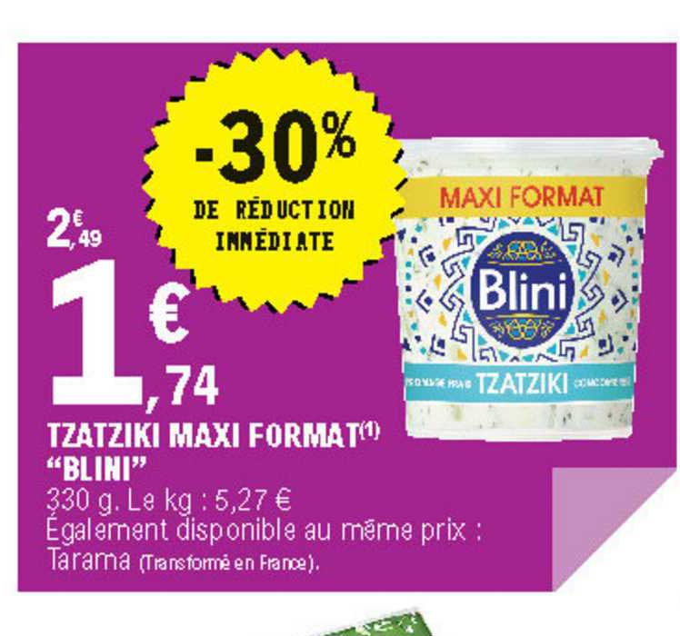 tzatziki maxi format "blini"