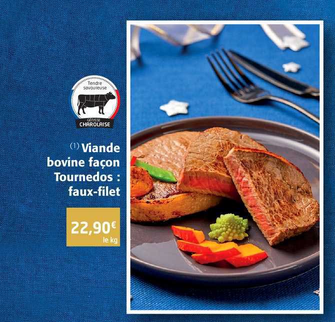 viande bovine façon tournedos : faux-filet
