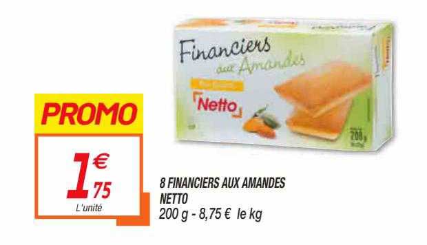8 Financiers Aux Amandes Netto