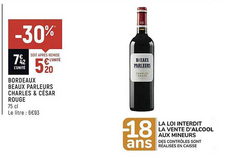 bordeaux beaux parleurs charles & césar rouge