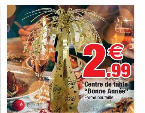 centre de table "bonne année"