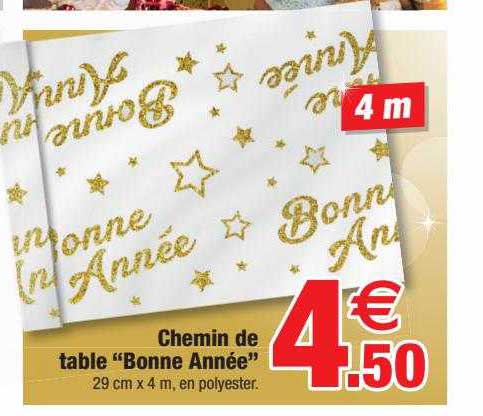 Chemin De Table "bonne Année"