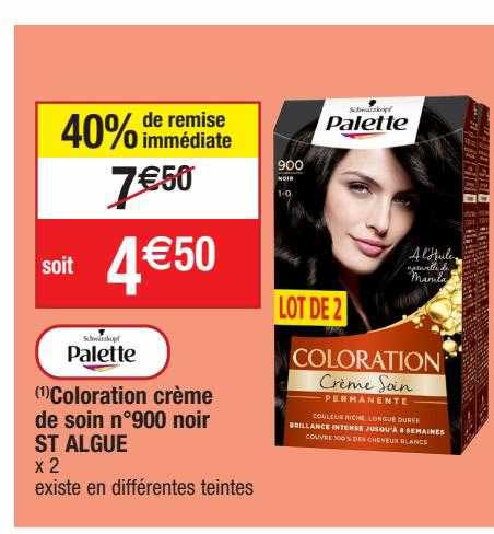 Coloration Crème De Soin N°900 Noir St Algue