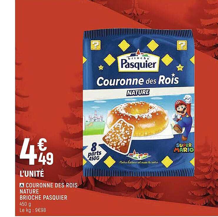 couronne des rois nature brioche pasquier