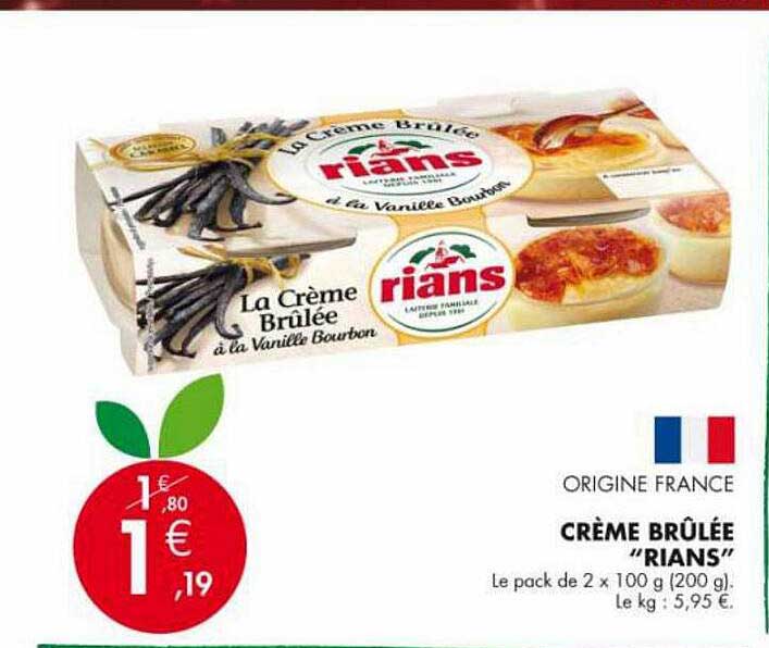 crème brûlée "rians"