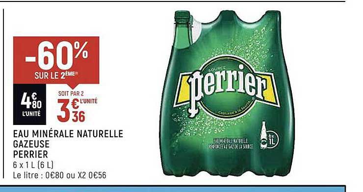 Eau Minérale Naturelle Gazeuse Perrier