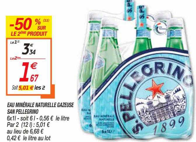eau minérale naturelle gazeuse san pellegrino