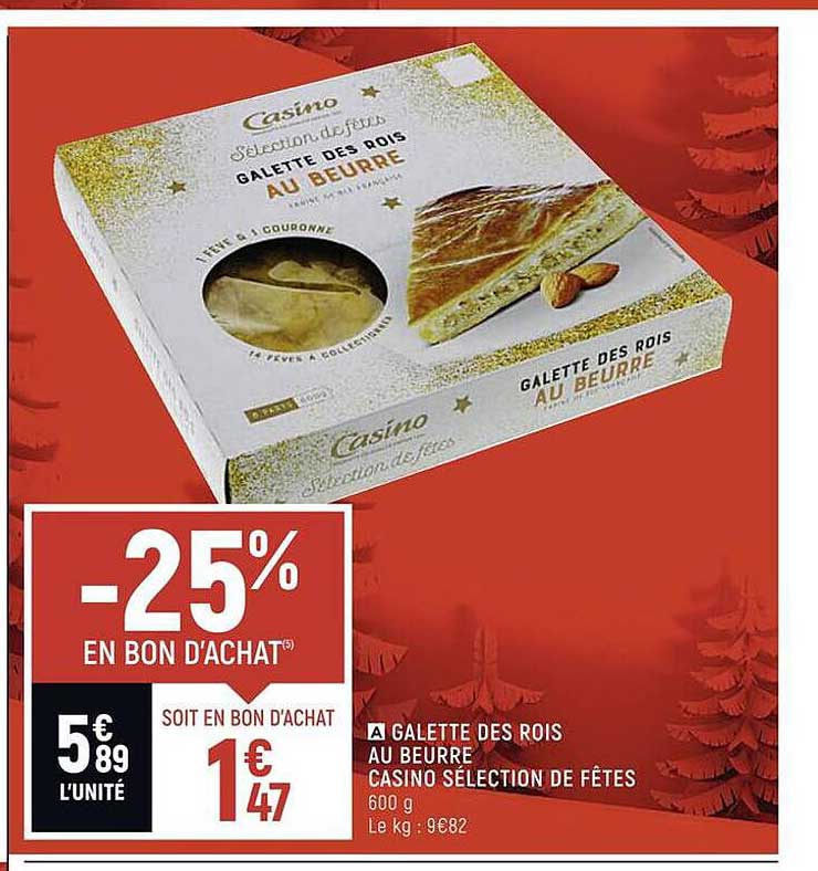 galette des rois au beurre casino sélection de fêtes