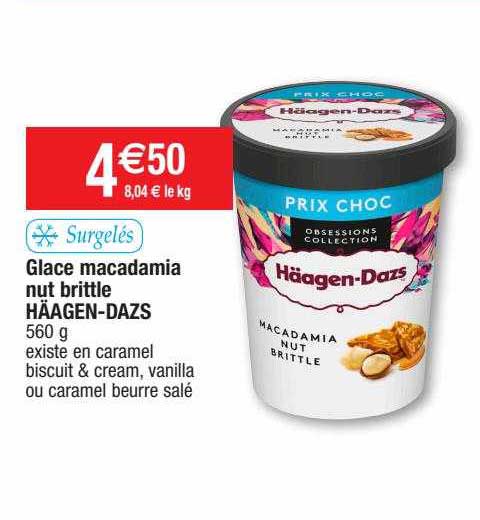glace macadamia nut brittle häagen-dazs