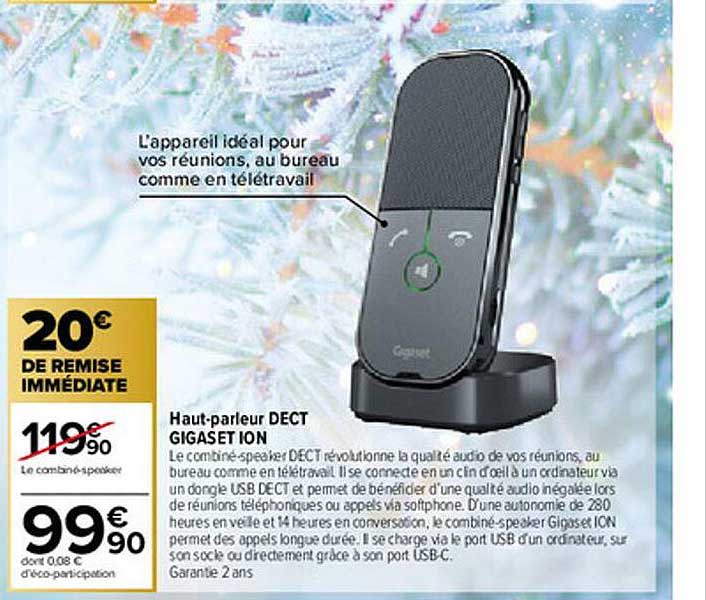 haut-parleur dect gigaset ion