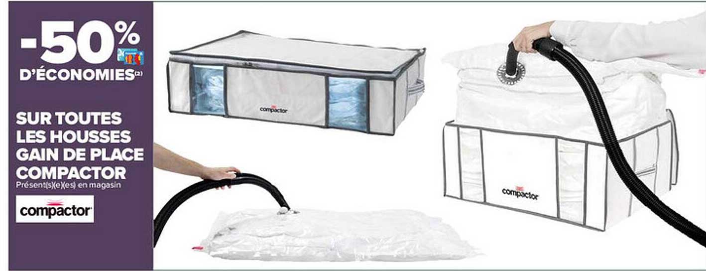 housses gain de place compactor