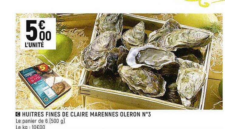 huîtres fines de claire marennes oléron n°3