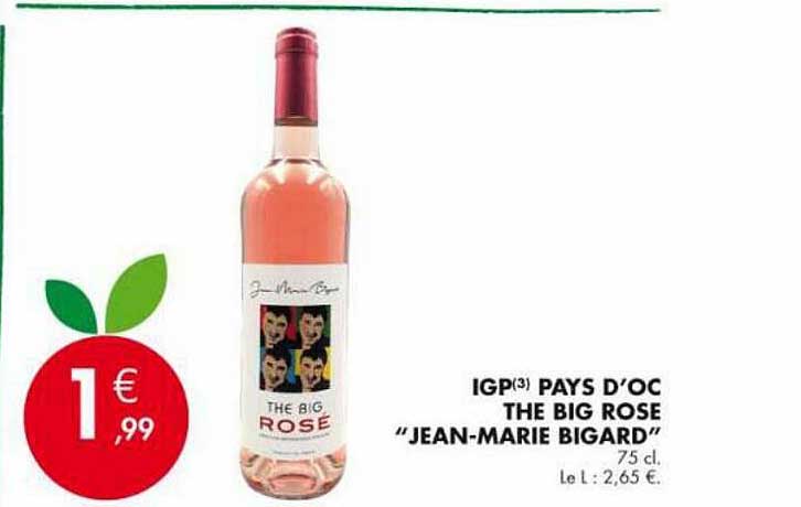 igp pays d'oc the big rose "jean-marie bigard"