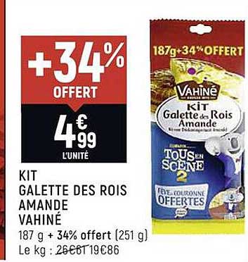 kit galette des rois amande vahiné