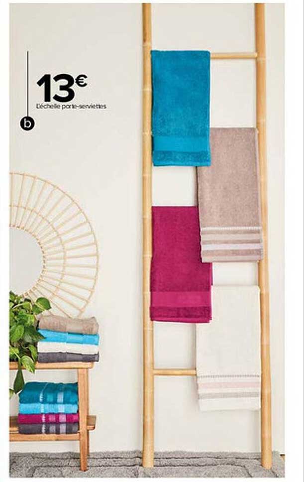 l'échelle porte-serviette