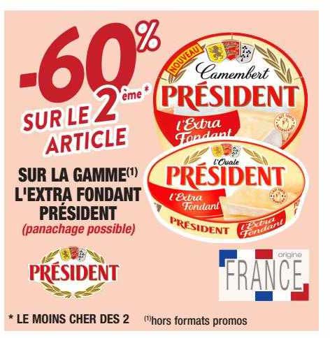La Gamme L'extra Fondant Président
