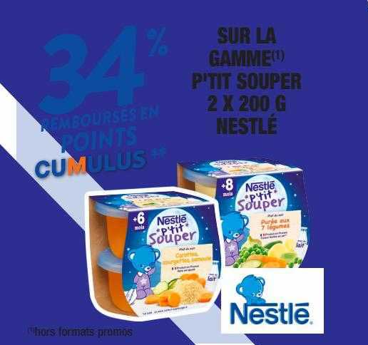 la gamme p'tit souper 2 x 200 g nestlé