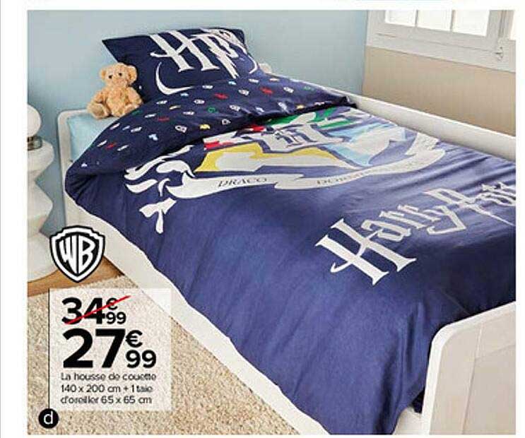 la housse de couette 140 x 200 cm + 1 taie d'oreiller 65 x 65 cm