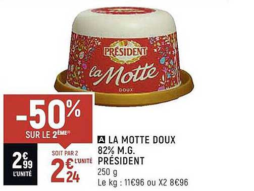 la motte doux 82% m.g. président